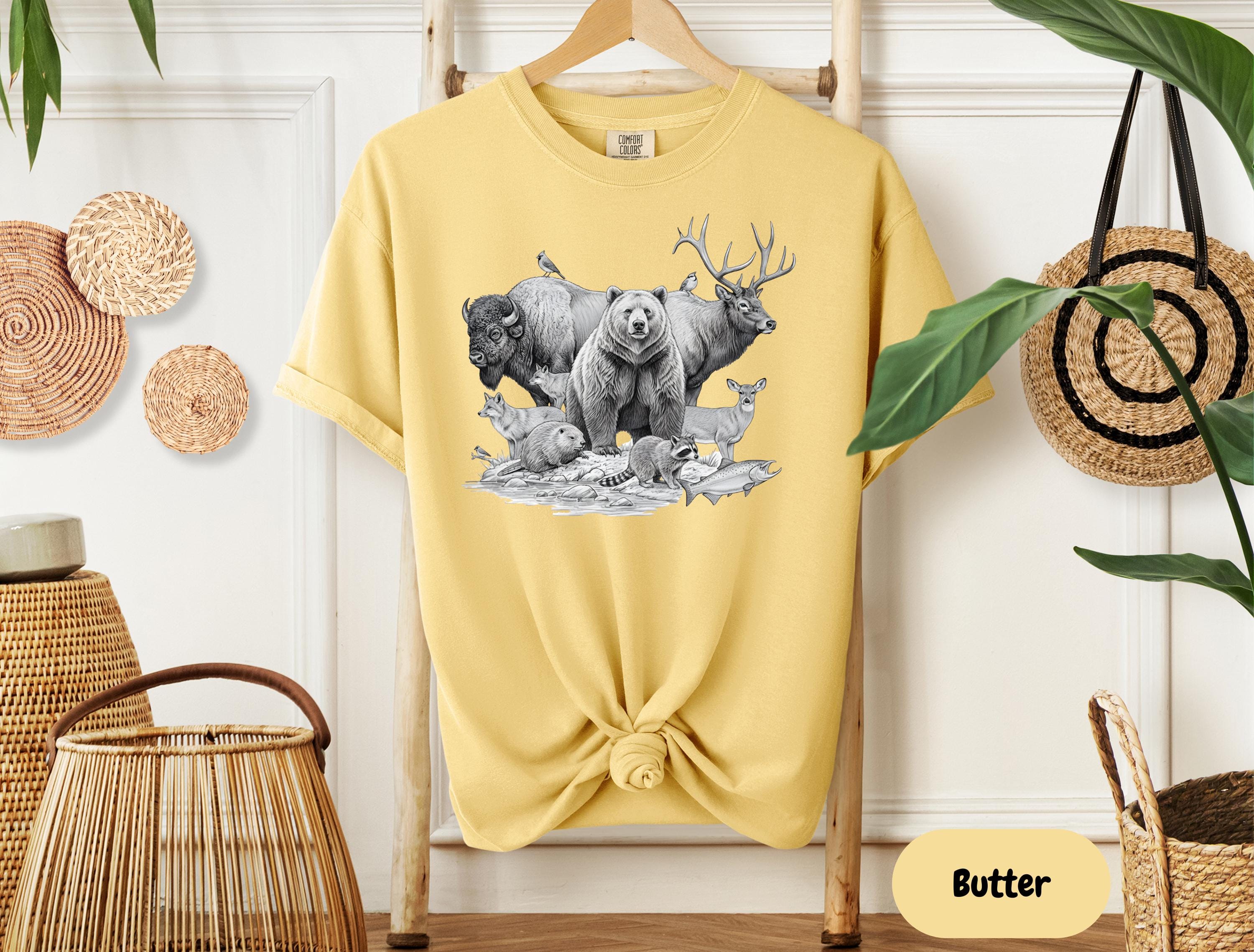 T-shirt homme coton bio Deer Trees sur Petit Goéland