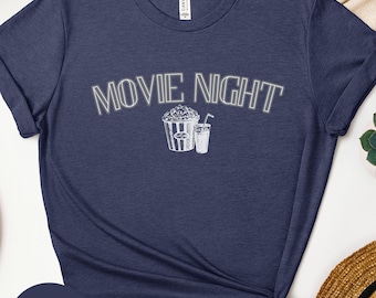 Movie Lover, Girl Night Shirt, Popcorn Lovers Oversized Shirt, Classic Movies, Movie Nostalgia, Minimalist Shirt, Trending Sweatshirt