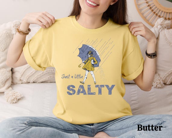 Salty Girl T-Shirt: Vintage Cotton Blend, Funny Humor Tee