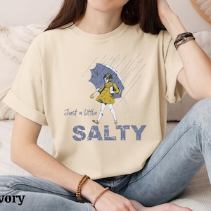 Salty Girl T-Shirt: Vintage Cotton Blend, Funny Humor Tee image 5