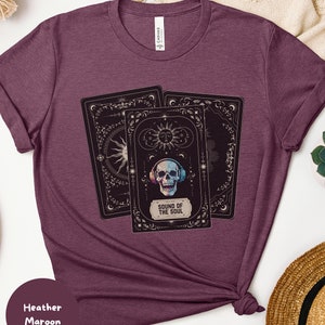 Chemise pour mélomane, cartes de tarot, chemises de DJ, chemise de carte de tarot DJ, cadeau dj amateur, dj professionnel, cadeau pour chemise de DJ, tarot gothique sorcière