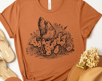 Hen Chicken 4H Farm Egg Humor Shirt For Women, Christmas Gift for Mom, Thanksgiving and Chick Shirt, Mother's Day Shirt, Funny Chicken