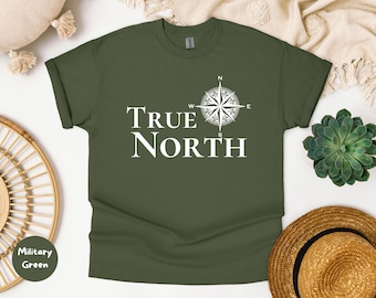 True North Compass Graphic Tee - Unisex Adventure Shirt