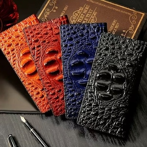 multiple wallet crocodilien