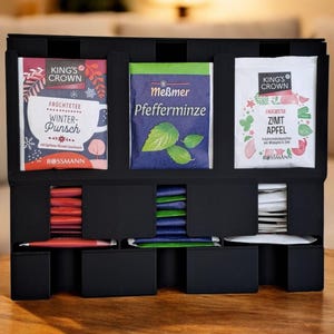 Modern Tea Bag Organizer – 3D Printed PLA Kitchen Storage