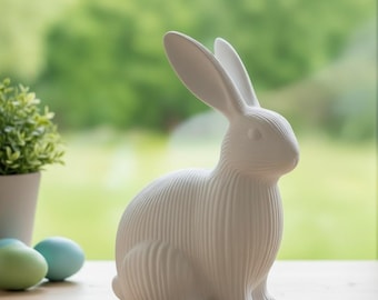 Easter Bunny Decor | Large Easter Bunny | Easter Decoration | Bunny Figurine | Spring Decor | Holiday Decor