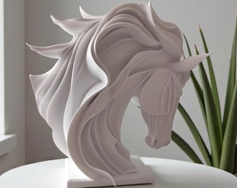 Abstract Horse Sculpture | Horse Statue | Modern Animal Art | Horse Figurine | Horse Decor | Animal Sculpture