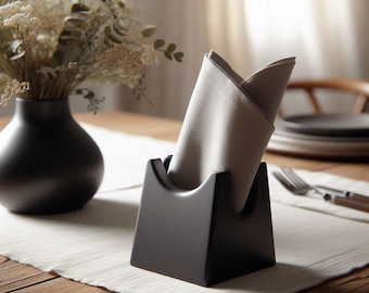 Minimalistische 3D-geprinte servethouder – modern tafeldecor