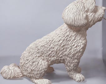 Ultra Realistic Miniature Poodle Dog Sculpture