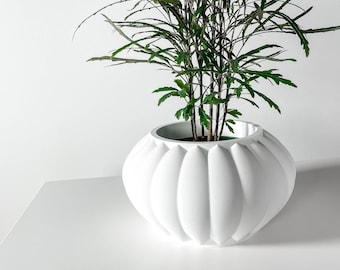 Moderne minimalistische 3D-geprinte geometrische plantenbak voor vetplanten Hedendaags interieur