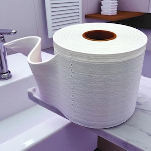 Klopapierrolle Secret Stash | 3D gedruckter Diversion Tresor mit Schraubdeckel | Verstecktes Fach für Bargeld, Schmuck, Schlüssel, Medikamente, Badezimmerdekoration
