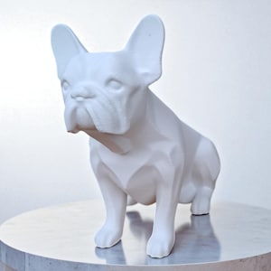 3D Printed French Bulldog Statue, Modern Dog Decor, Unique Frenchie Lover Gift, Pet Sculpture, Home Office Accent, Dog Lover Gift Idea