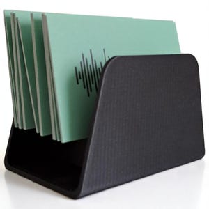 Visitenkartenhalter 3D Gedruckter Schreibtisch Organizer & Minimalistischer Ständer für Büro und Zuhause - Modernes Arbeitsplatzzubehör