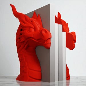 Dragon Book Holder – Fantasy Inspired Mythical Dragon Sculpture for Bookshelves and Collectors