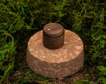 Handmade Shedua Wood Knob with Brass Insert for 6mm Shafts