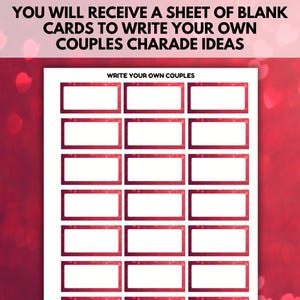 Bible Couples Charades Game, Printable Valentine's Party Game Church ...