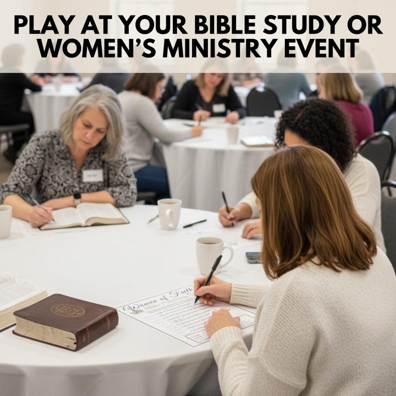 Bible Women of Faith Matching Game, Women's Ministry Women of the Bible ...