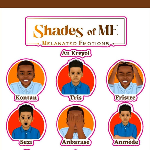 Shades of ME Stickers - Boys of Color (Kreyol)