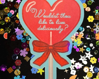 Holographic Movie Quote Stickers