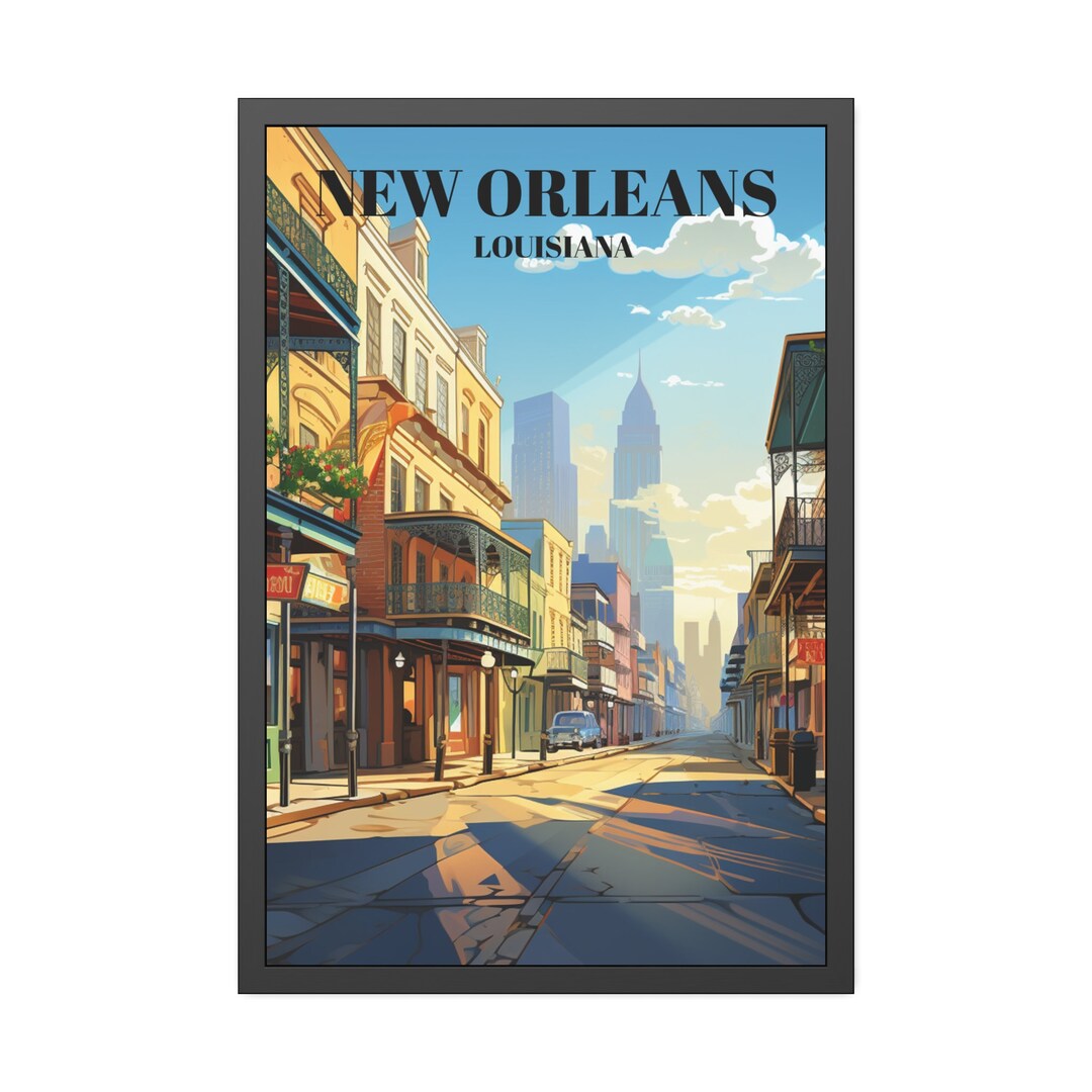 New Orleans Travel Print, Wall Art New Orleans, Wall Hanging Décor New ...