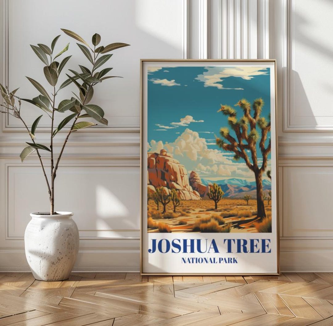 Joshua Tree National Park Vintage Travel Poster - Etsy