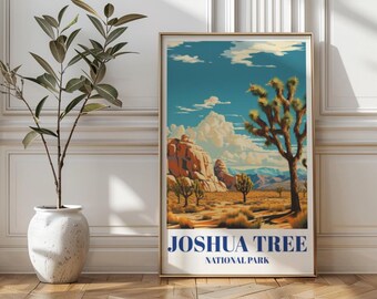 Joshua Tree National Park Vintage Travel Poster