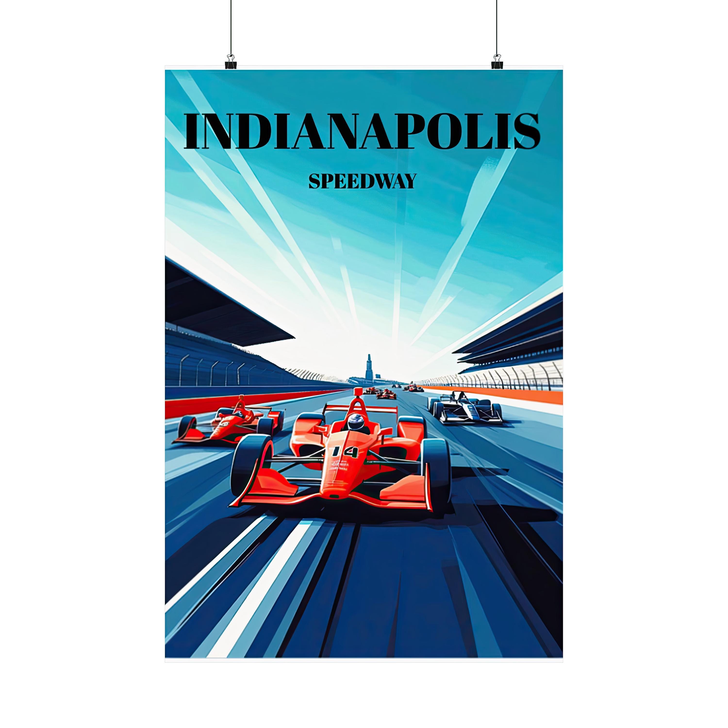 Vintage Indianapolis Motor Speedway® Sticker – United State of Indiana