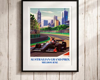 Poster Australien Grand-Prix-Kunst