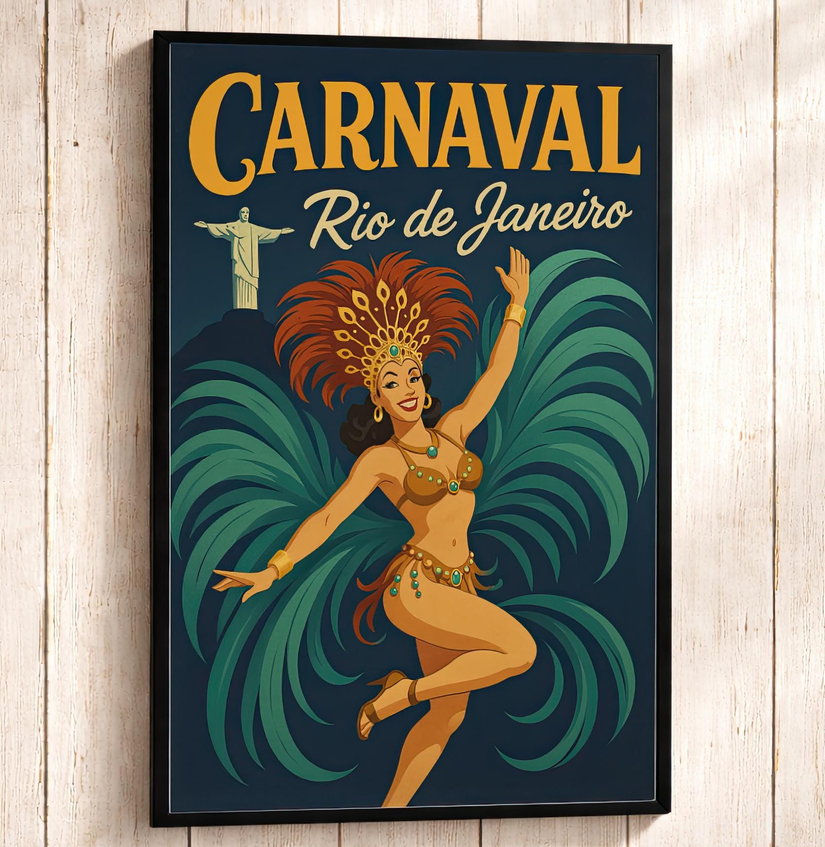 ブラジルCarnavalの絵画 Rio Brazilian Carnival Poster - Etsy