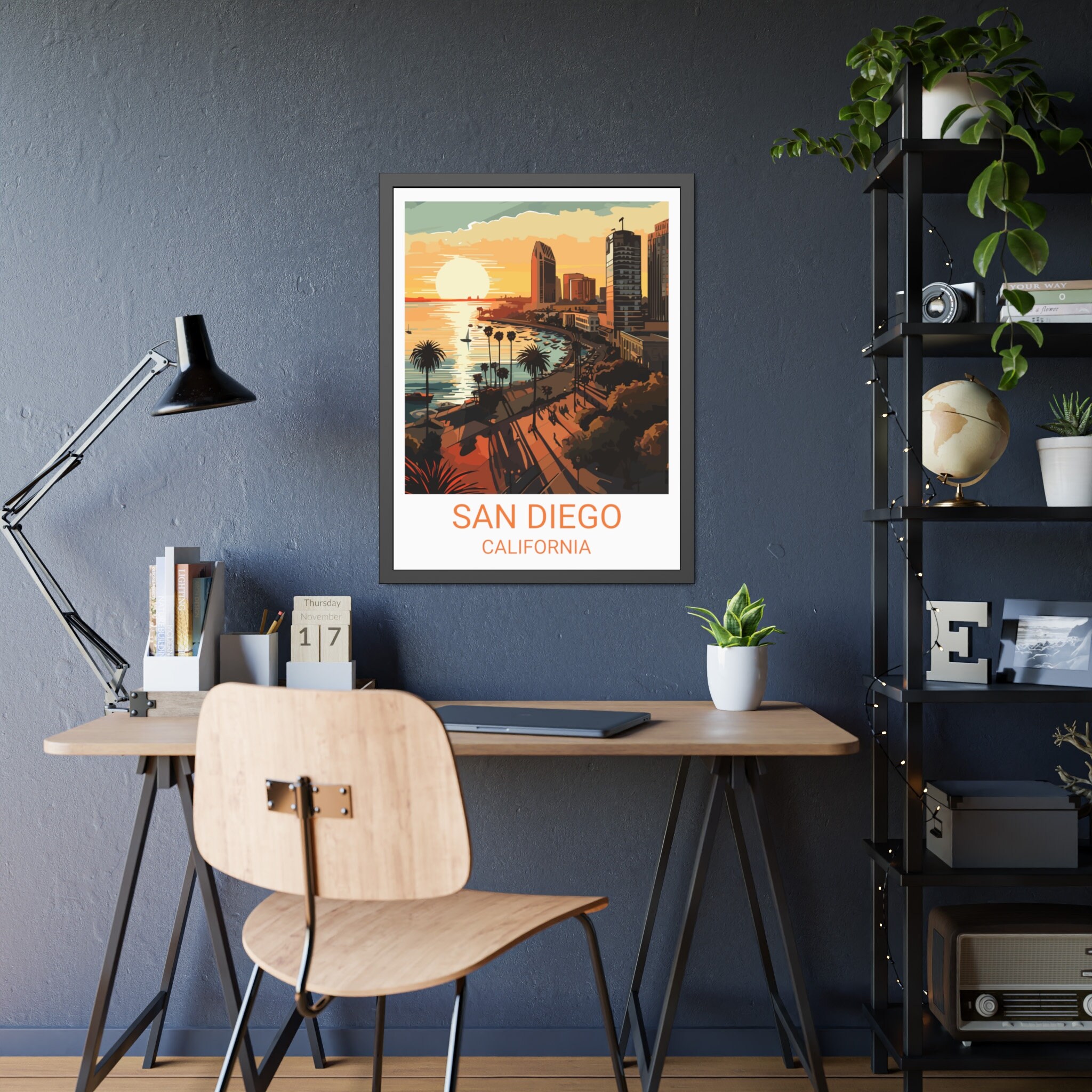 San Diego Travel Print Wall Art San Diego Wall Hanging Home Etsy