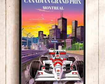 Canadian Grand Prix F1 Poster: Montreal Racing Circuit Art - Etsy