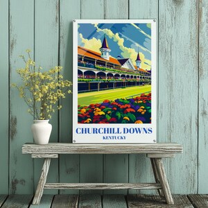 Churchill Downs Acrylic Print: Vintage Kentucky Derby Travel Poster
