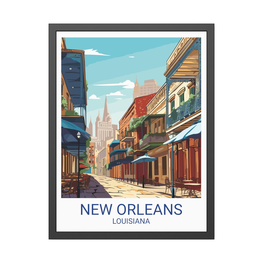 New Orleans Travel Print, Wall Art New Orleans, Wall Hanging Décor New ...