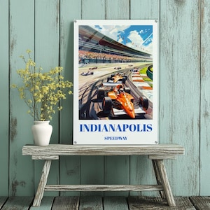 Indianapolis Speedway Acrylic Print: Indy 500 Travel Poster