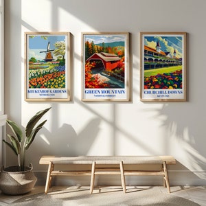 Indulge in the spirit of the Bluegrass State with our Churchill Downs poster, a tribute to the legendary races in Louisville, Kentucky. Whether framed or unframed, this striking wall art captures the essence of thoroughbred racing.