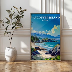 Vancouver Island Reiseplakat: Pazifische Nordwestküste Kunstdruck