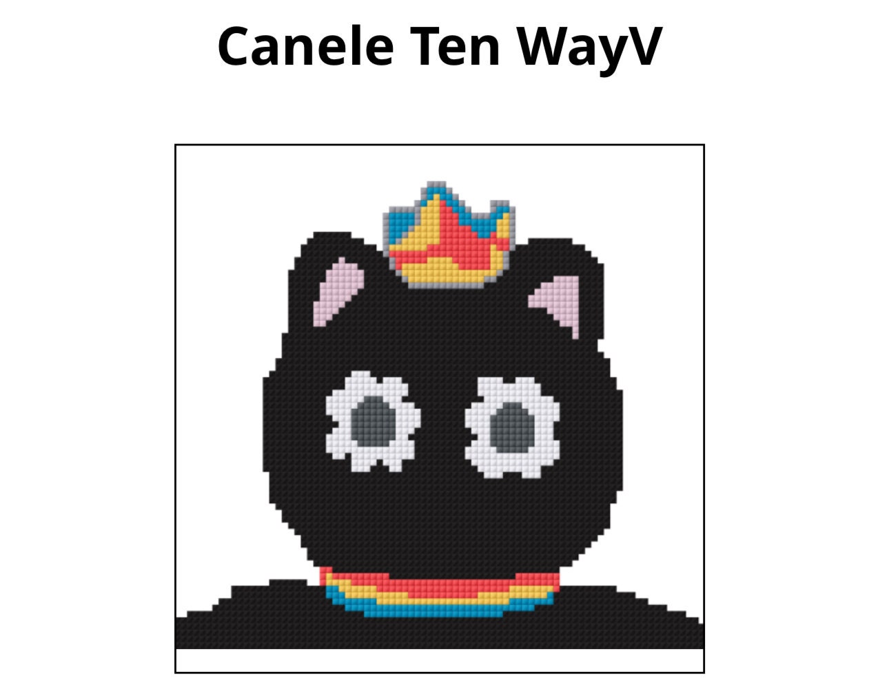 カヌレ テンウェイV クロスステッチパターン - Etsy 日本