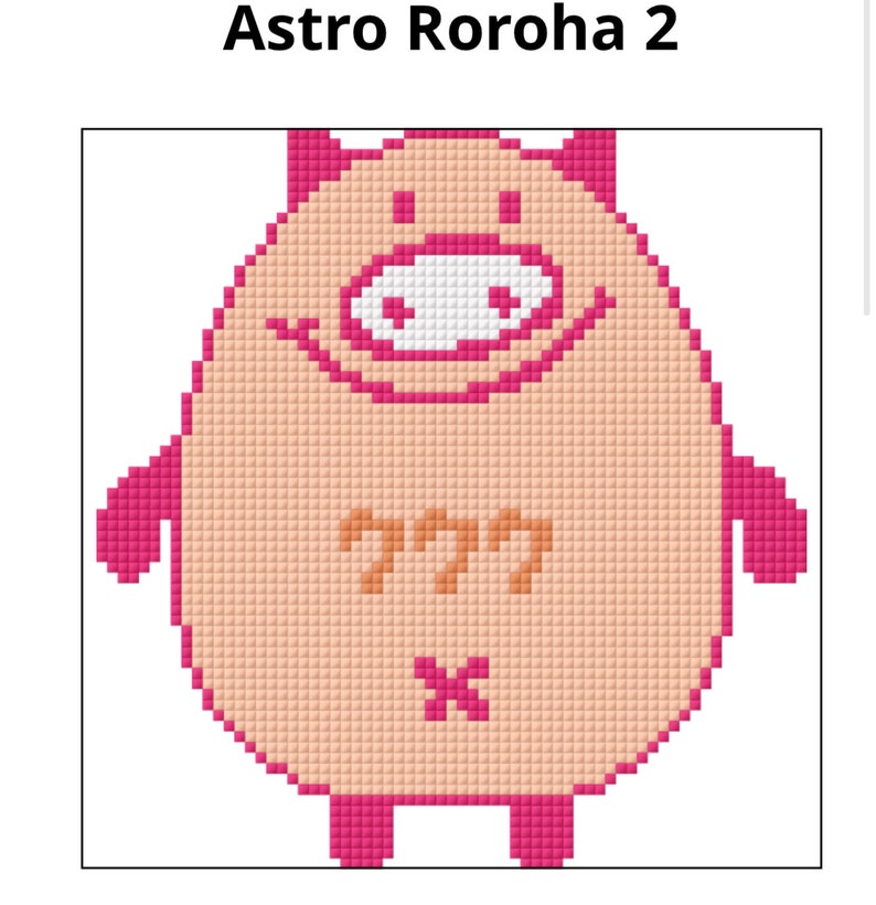 Kpop Astro Roroha Aroha Kookoo/ MJ Cross Stitch Pattern - Etsy