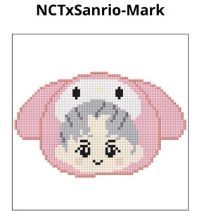 Patrón de punto de cruz KPOP Nct Dream Mark
