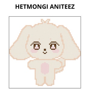 Kpop Ateez Aniteez Hetmongi-kruissteekpatroon