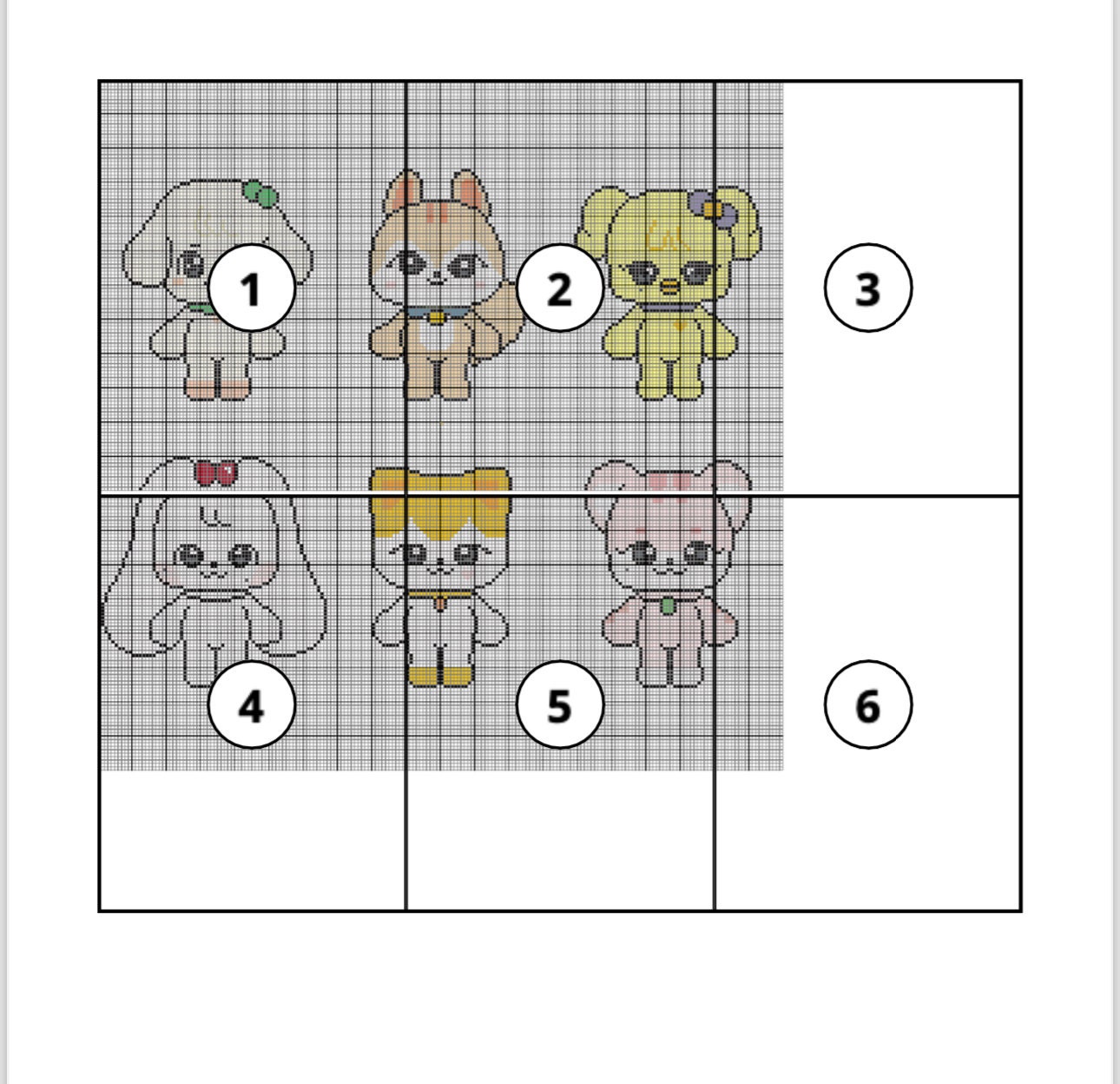 KPOP Ive Minive Emojis Group Cross Stitch Pattern - Etsy