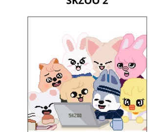 Kpop SKZOO 2 cross stitch pattern