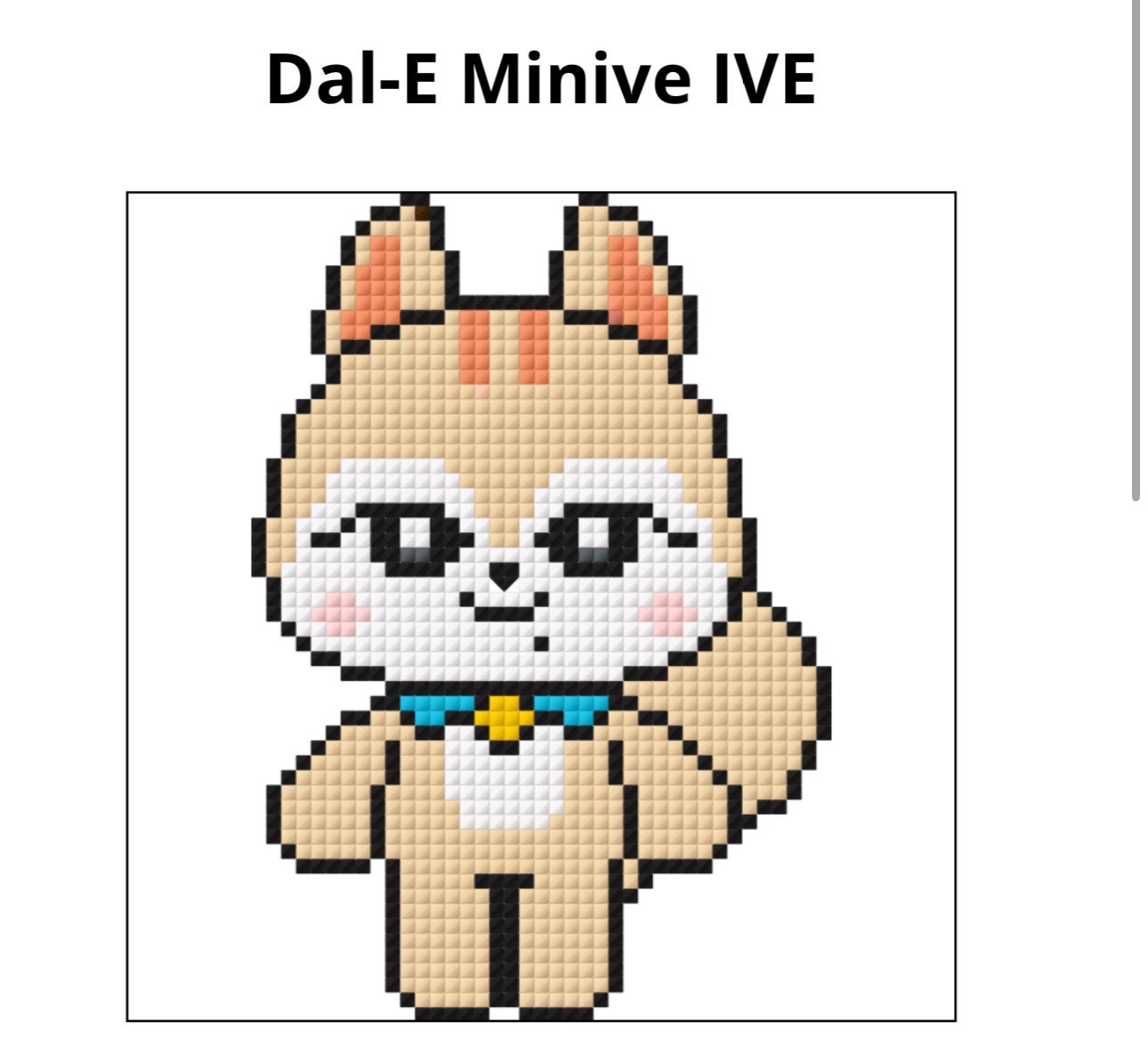 Kpop Ive Minive Dal-E / ガウルクロスステッチパターン - Etsy 日本