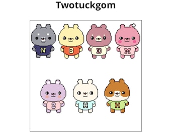 Kpop Ive Minive 元安寺/ユジンクロスステッチパターン - Etsy 日本