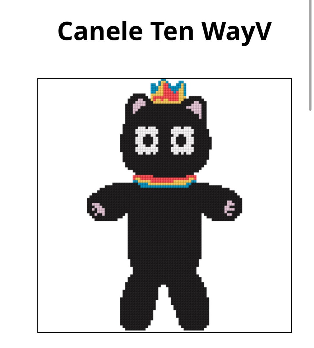 Canele Ten Wayv 2 Cross Stitch Pattern - Etsy Sweden