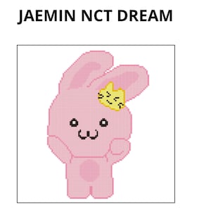 Patrón de punto de cruz 2 de Jaemin de KPOP Nct Dream