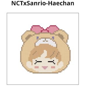 Patrón de punto de cruz de Haechan de KPOP Nct Dream