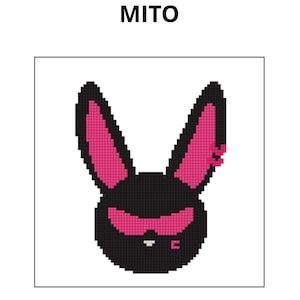 Patrón de punto de cruz de Kpop Ateez Mito