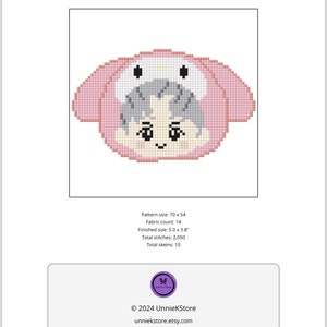 Nct Pattern KPOP Nct Dream Mark Cross Stitch Pattern - Etsy