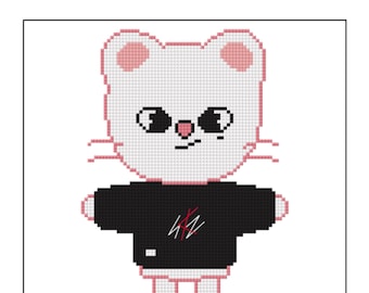 Kpop SKZOO ジニレト/ヒョンジンクロスステッチパターン - Etsy 日本